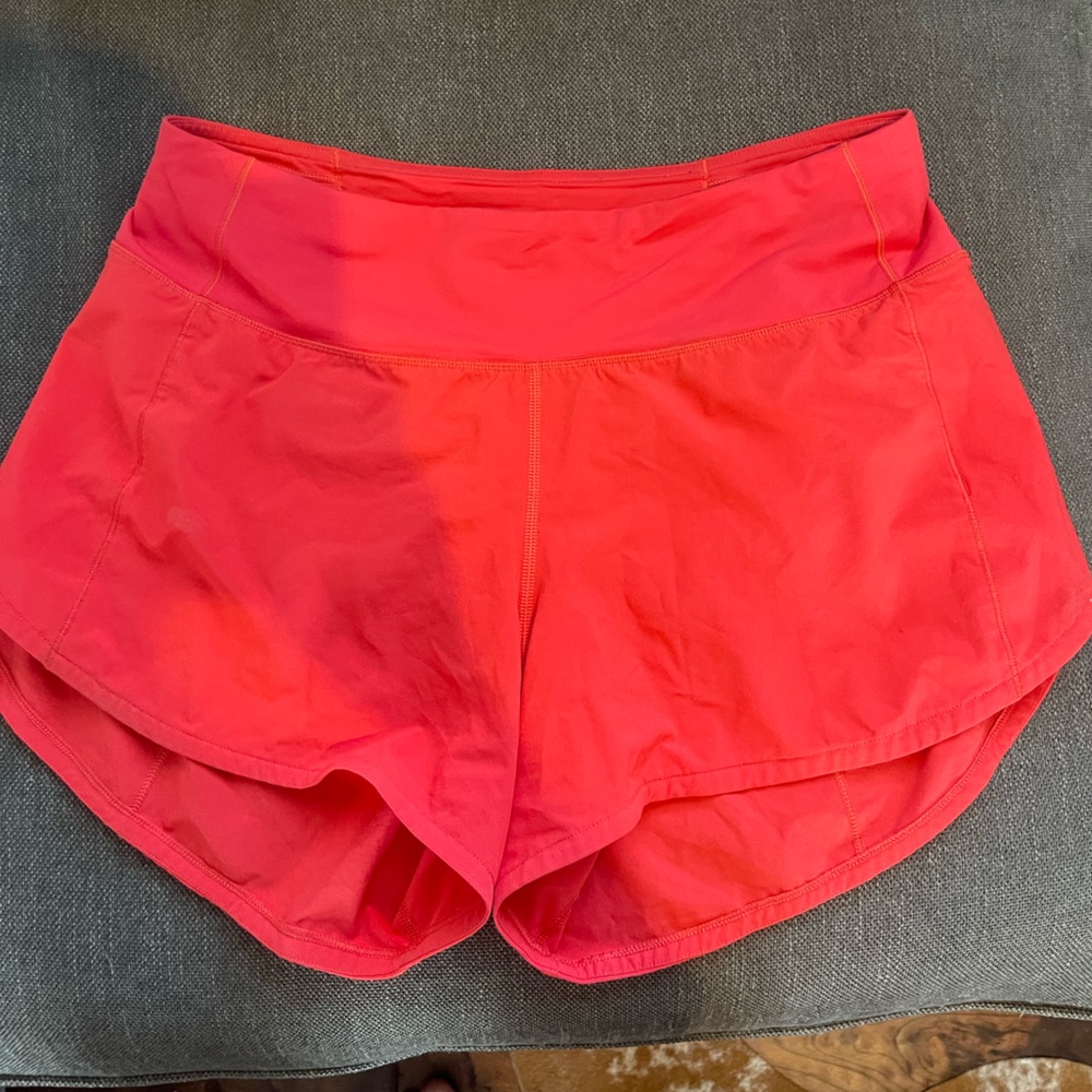 Lululemon high rise 4” speed up shorts